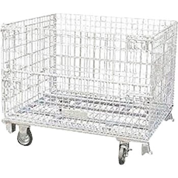 メッシュパレット コイルタイプキャスター付 サンキン