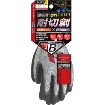 ソフキャッチEX-FIT セーフティ 天然ゴム クレーターパーム おたふく手袋