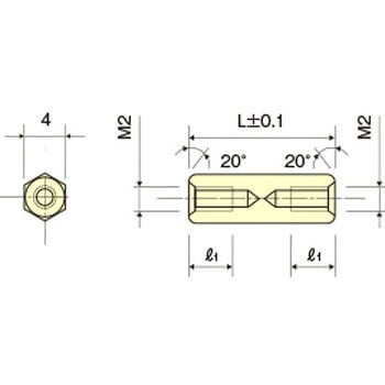 黄銅 スペーサー(六角) / ASB-ERoHS2対応品 廣杉計器