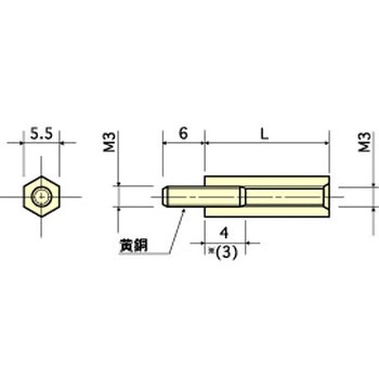 ジュラコン(R) スペーサー(六角)ネジ込接着固定 / BS-WE RoHS2対応品 廣杉計器