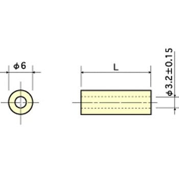 ジュラコン(R) スペーサー(中空) / C RoHS2対応品 廣杉計器