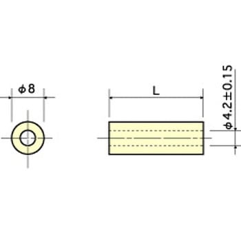 ジュラコン(R) スペーサー(中空) / C RoHS2対応品 廣杉計器