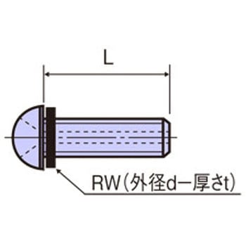 セラミックス セットナベ小ネジ(RW付) / RA-R RoHS2対応品 廣杉計器