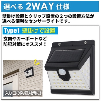 2WAYどこでもクリップセンサーライト 平野商会