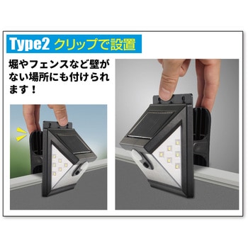 2WAYどこでもクリップセンサーライト 平野商会