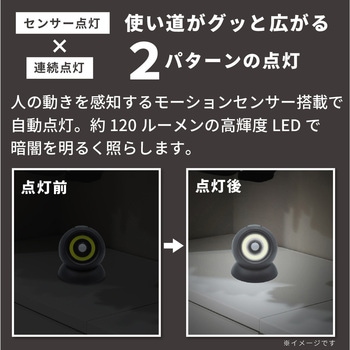 COB型LEDセンサーライト360° 平野商会