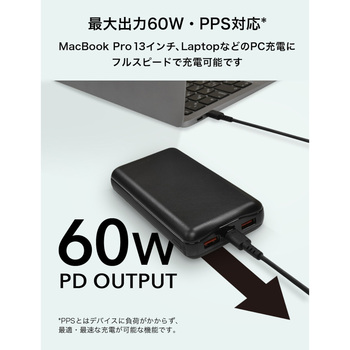 最大60W出力20000mAモバイルバッテリー ACRIVO