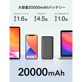 最大60W出力20000mAモバイルバッテリー ACRIVO