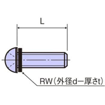 U-2505-R ステンレス セットナベ小ネジ(RW付) / U-R RoHS2対応品 1袋