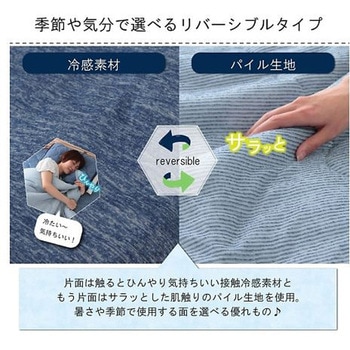 フリッシュ 寝具 肌掛け布団 ネイビー ブルー 185×185cm ダブル イケヒコ・コーポレーション