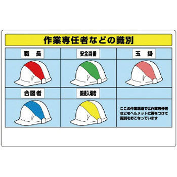 377-49 作業専任者識別標識セット 1セット ユニット 【通販モノタロウ】