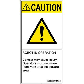 PL警告表示ラベル(ISO/SEMI準拠)│その他の危険：一般的な警告│英語(タテ) SCREENクリエイティブコミュニケーションズ