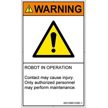 PL警告表示ラベル(ISO/SEMI準拠)│その他の危険：一般的な警告│英語(タテ) SCREENクリエイティブコミュニケーションズ