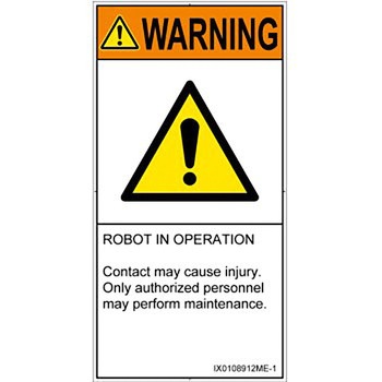 PL警告表示ラベル(ISO/SEMI準拠)│その他の危険：一般的な警告│英語(タテ) SCREENクリエイティブコミュニケーションズ