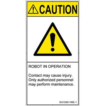 PL警告表示ラベル(ISO/SEMI準拠)│その他の危険：一般的な警告│英語(タテ) SCREENクリエイティブコミュニケーションズ