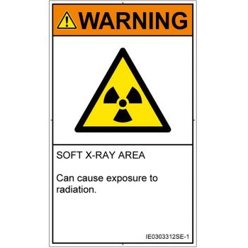PL警告表示ラベル(ISO/SEMI準拠)│放射から生じる危険：放射性物質/電離放射線│英語(タテ) SCREENクリエイティブコミュニケーションズ