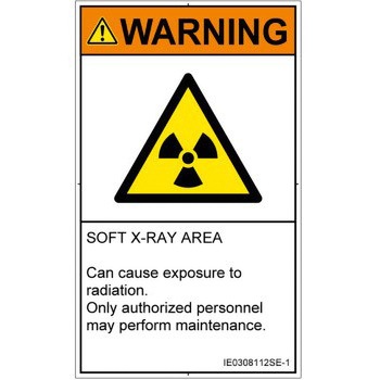 PL警告表示ラベル(ISO/SEMI準拠)│放射から生じる危険：放射性物質/電離放射線│英語(タテ) SCREENクリエイティブコミュニケーションズ
