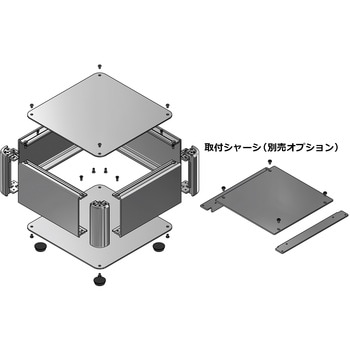 アルミコントロールボックス AUXシリーズ タカチ電機工業