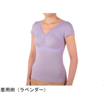 フレンチスリーブ シャツタイプブラ Vシリーズ ライラックピンク M ブライトアイズ
