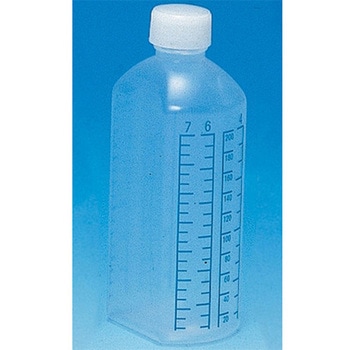 プリント目盛瓶 青目盛 200mL 80本入 シンリョウ