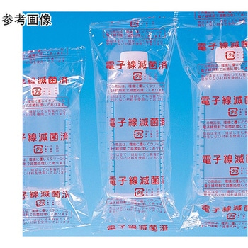 滅菌済 プリント目盛瓶 青目盛 150mL 100本入 シンリョウ