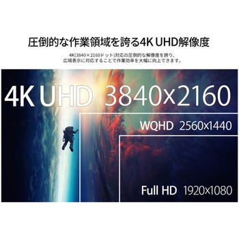 液晶ディスプレイ 31.5型/3840×2160/HDMI×2、DP×1/ブラック/スピーカー有/2年保証 JAPANNEXT
