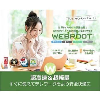 WEBROOT SecureAnywhereインターネットセキュリティプラス1年3台版 WEBROOT