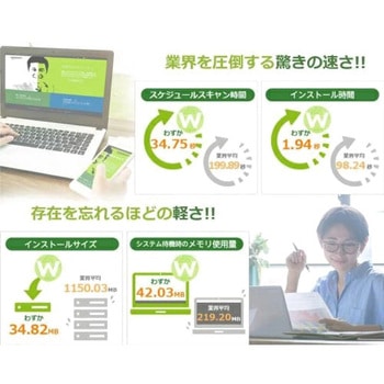 WEBROOT SecureAnywhereアンチウィルス2年1台版 WEBROOT