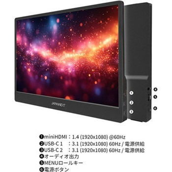 JN-MD-OLED1331FHDR 有機ELモバイルディスプレイ 13.3型/1920