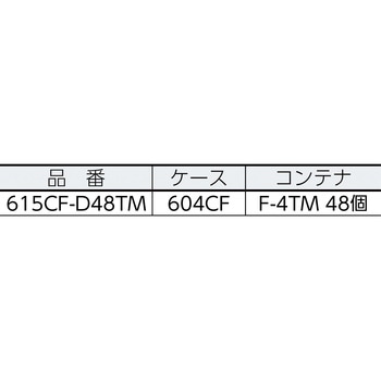 バンラック[[(R)]]ケースCF型(コンテナ入り) TRUSCO