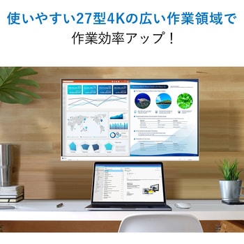 液晶ディスプレイ 27型/3840×2160/ホワイト EIZO