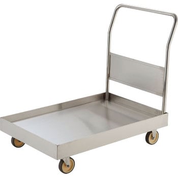 オールステンレス皿型台車(ナイロンウレタン車輪タイプ) TRUSCO