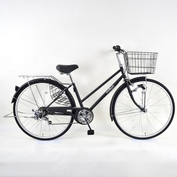 防災サイクル 27型6段変速・LEDオートライト付き ノンパンク シティサイクル 【完成組立品】 東部