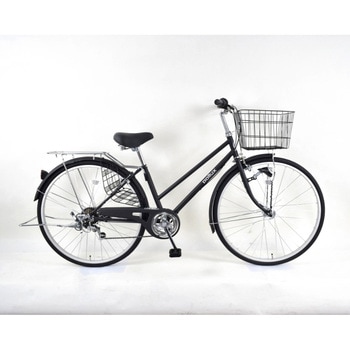 防災サイクル 27型6段変速・LEDオートライト付き ノンパンク シティサイクル 【完成組立品】 東部