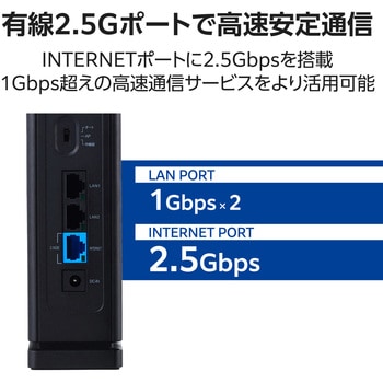 メッシュ WiFi ルーター 親機 WiFi7 11be/11ax 2882+688Mbps IPv6 高速通信 EasyMesh対応 エレコム