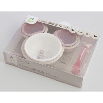 ミニーマウス片手で持てる離乳食パレット 錦化成
