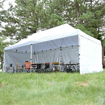ワンタッチタープテント 3×6m サイドシート4枚付き YAMAZEN(山善)