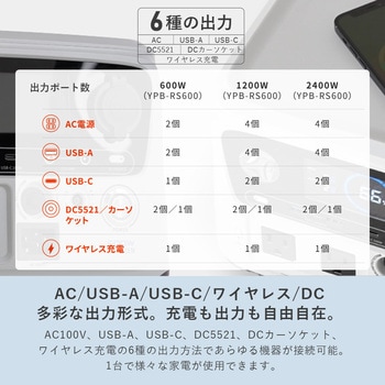 ELEIN ポータブル電源 リン酸鉄リチウムイオン電池 ソーラーパネル付き YAMAZEN(山善)