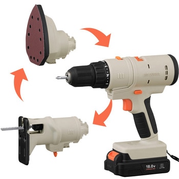 【本格DIYに!】【USB-C充電】マルチギア 3点セット 18V - アイリスオーヤマ