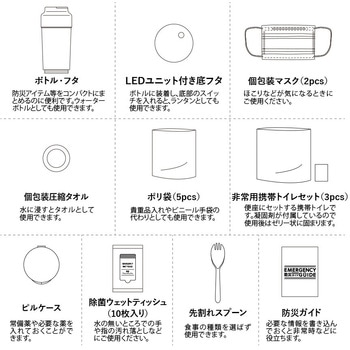 SUGUBO防災ボトル MARKLESS STYLE
