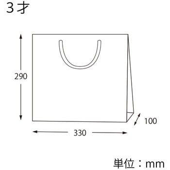 手提げ紙袋 カラーチャームバッグ HEIKO
