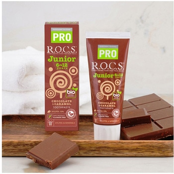 ロックスPRO歯みがき ジュニア チョコ&キャラメル アズワン