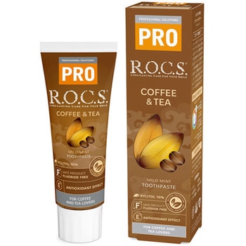 ロックスPRO歯みがき コーヒー&ティー アズワン
