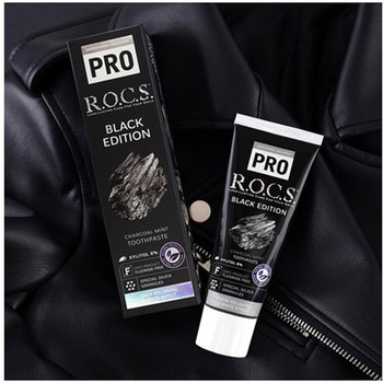 ロックスPRO歯みがき ブラックエディション アズワン