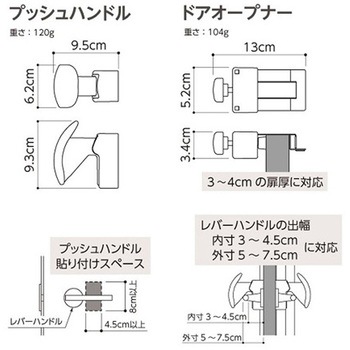ワンタッチドアオープナー オストパス ナカ工業