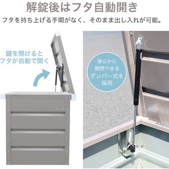 鍵付きコンテナ収納ボックス ストッカー 大容量250L SIS