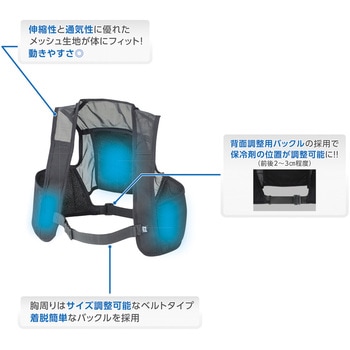 ピタッと冷却ベスト 日本緑十字社