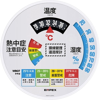 環境管理 温・湿度計 日本緑十字社