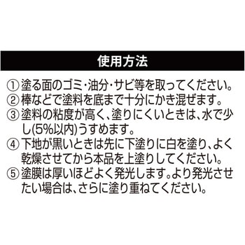 水性蓄光塗料 アルファペガ 日本緑十字社