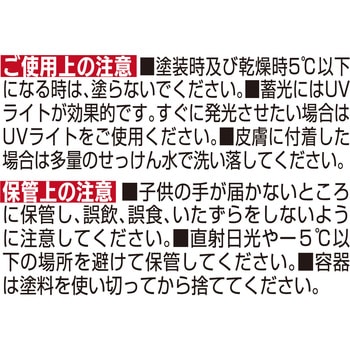 水性蓄光塗料 アルファペガ 日本緑十字社